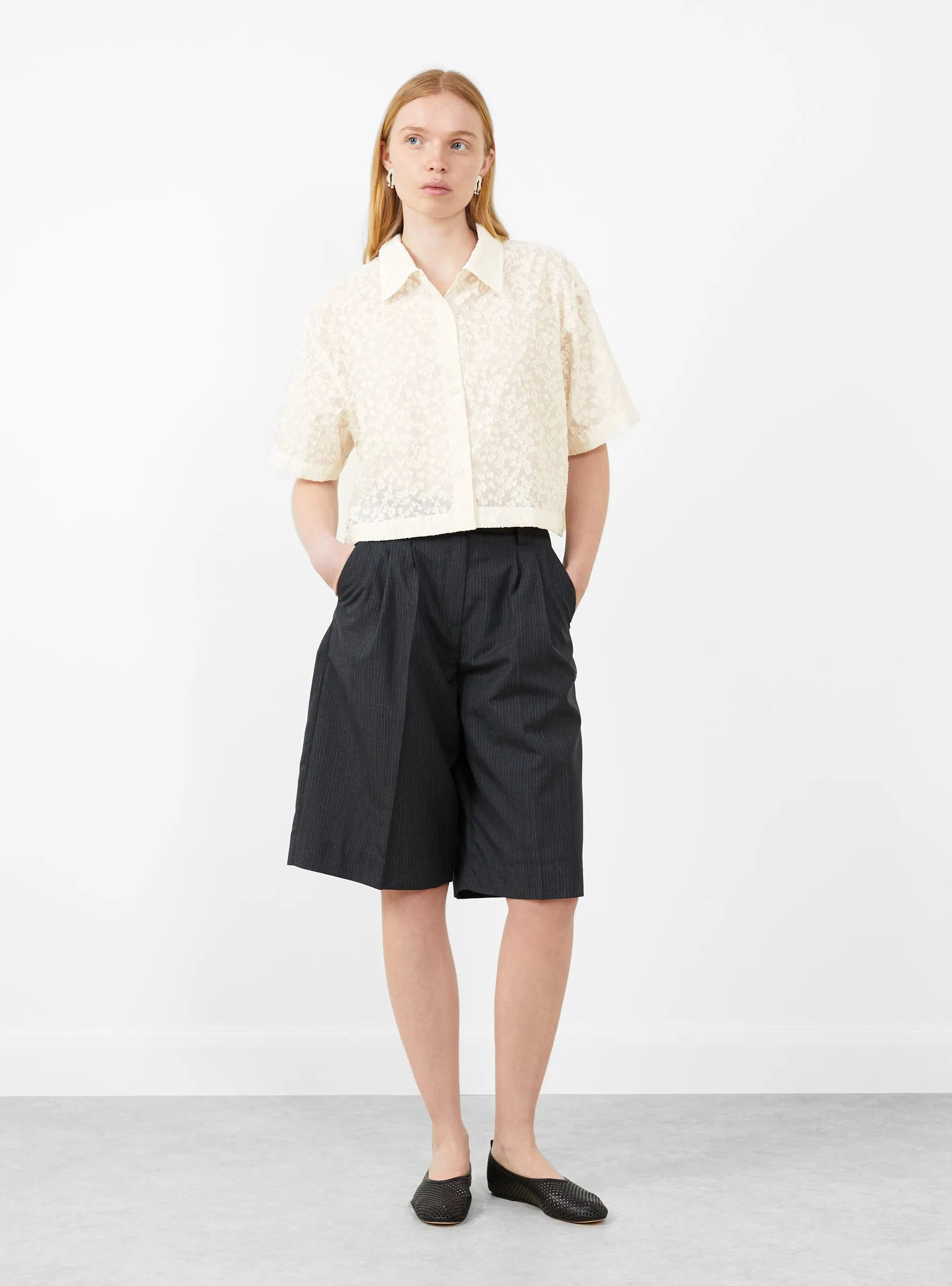 Holiday Shirt Sheer Floral