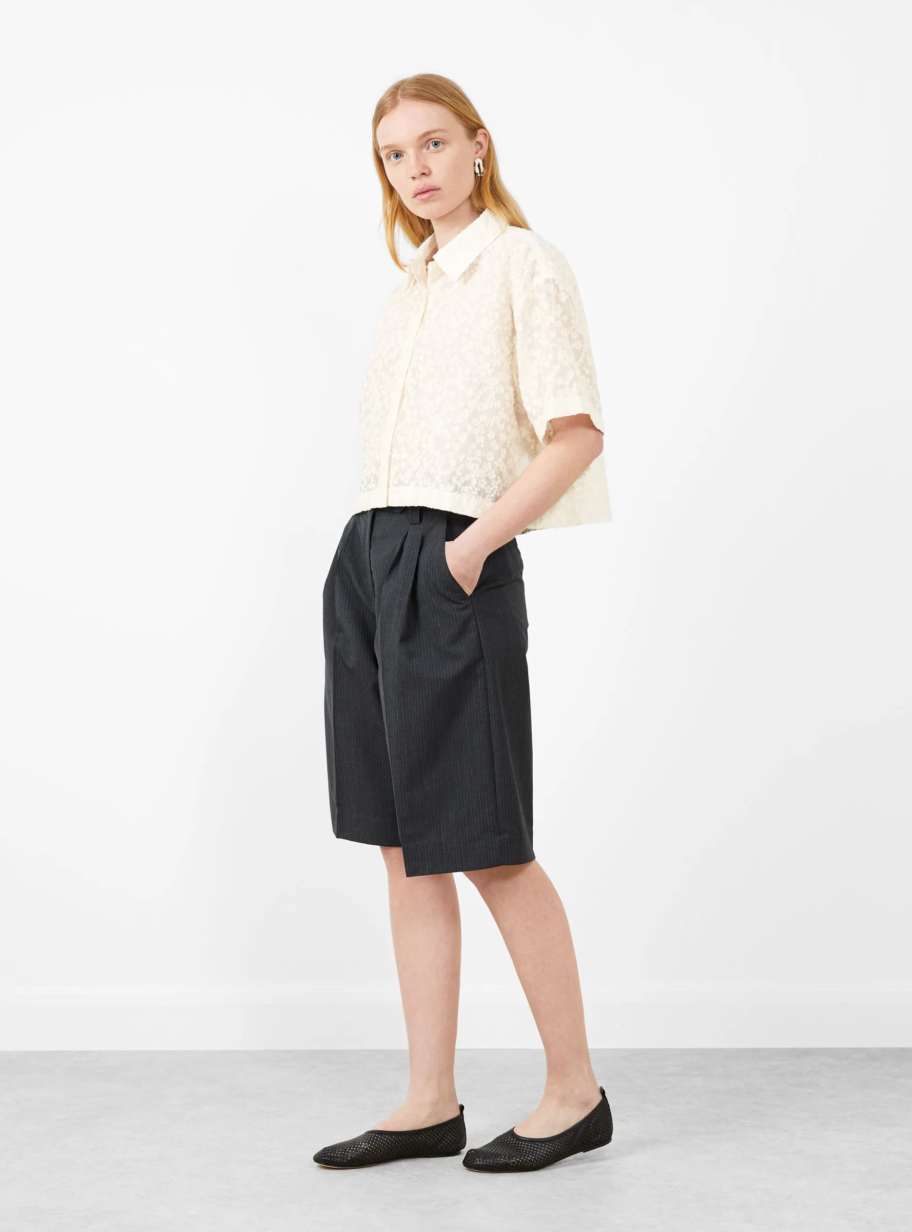 Holiday Shirt Sheer Floral