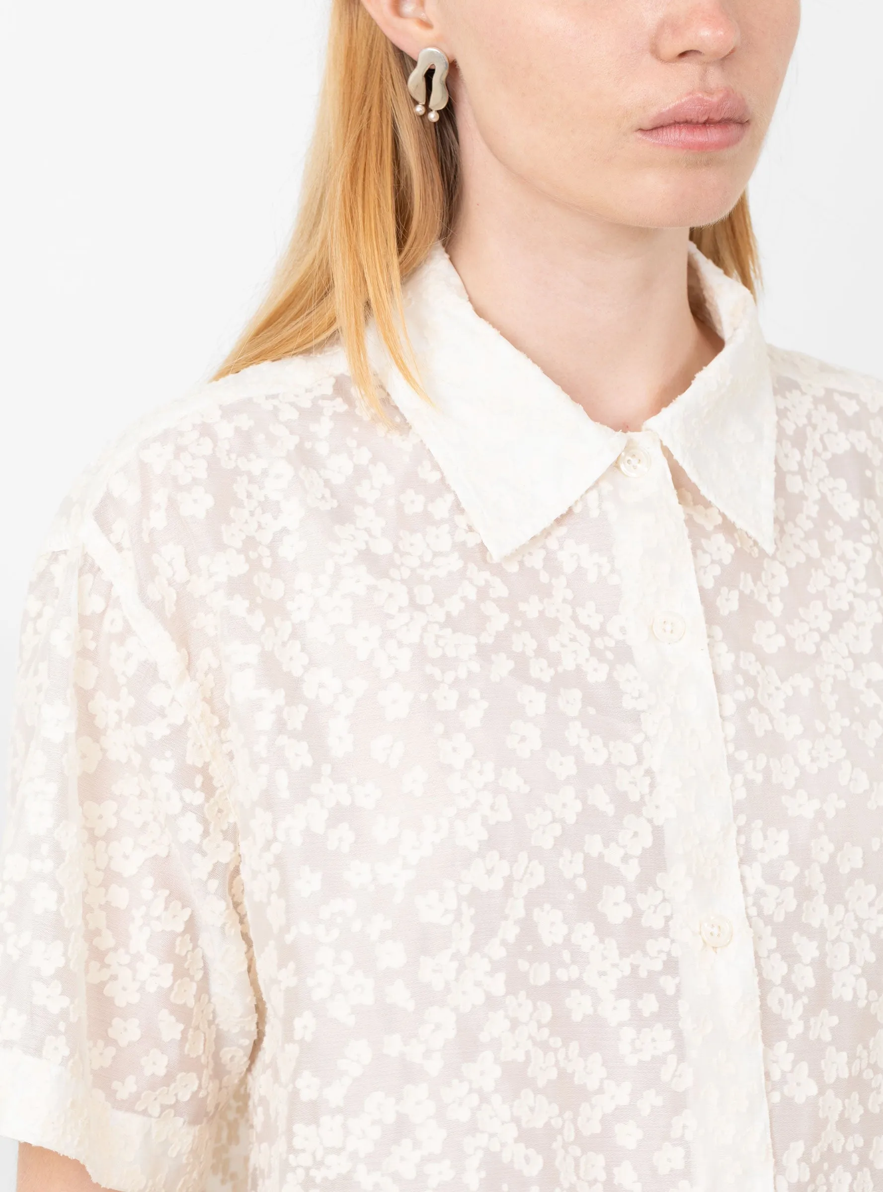 Holiday Shirt Sheer Floral