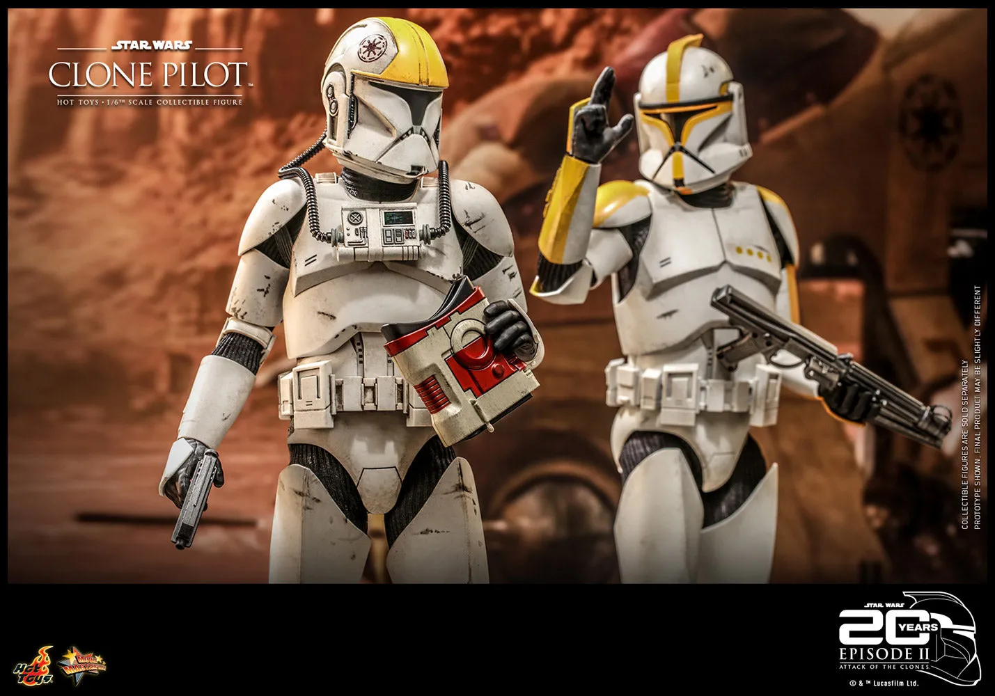 Hot Toys 1/6 Scale Figure - Clone Pilot (Star Wars: Episode II: Attack of the Clones)