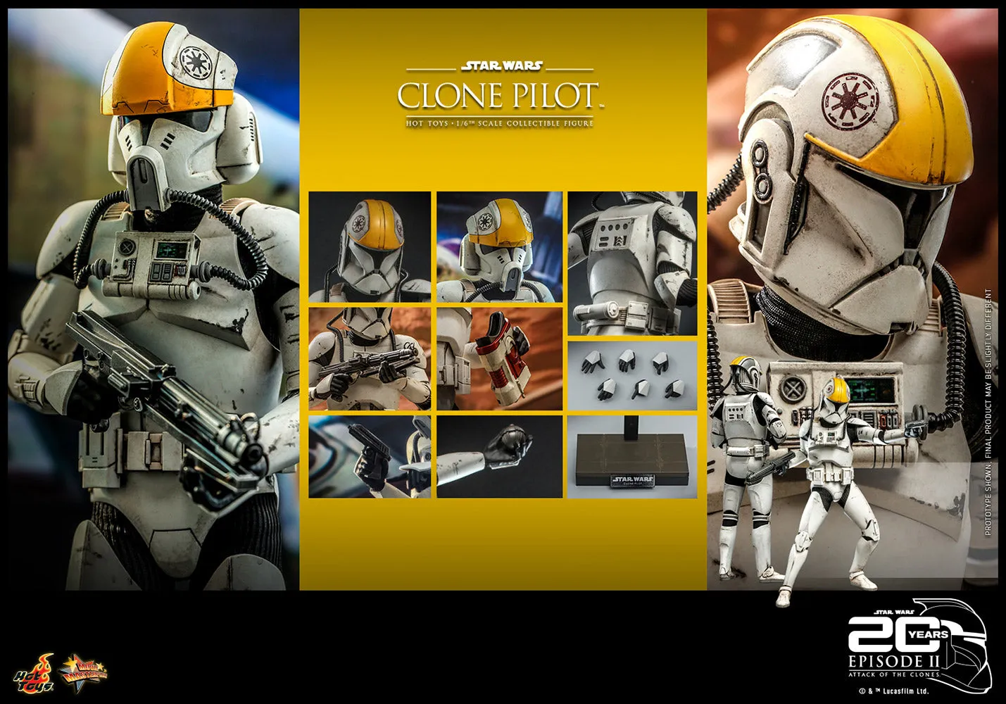 Hot Toys 1/6 Scale Figure - Clone Pilot (Star Wars: Episode II: Attack of the Clones)