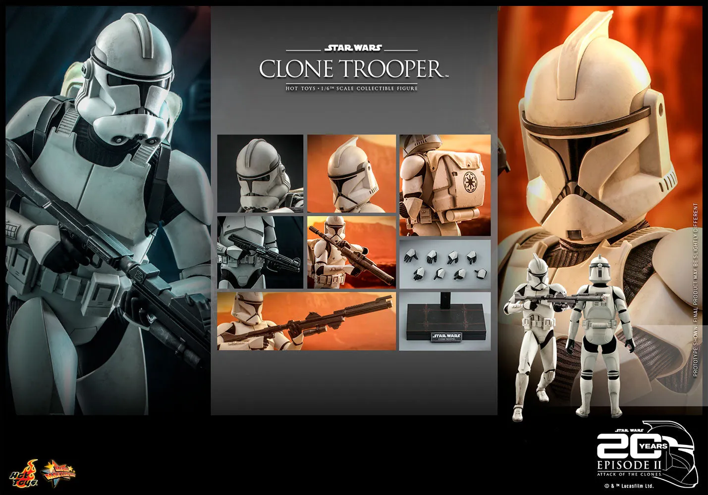 Hot Toys 1/6 Scale Figure - Clone Trooper (Star Wars: Episode II: Attack of the Clones)