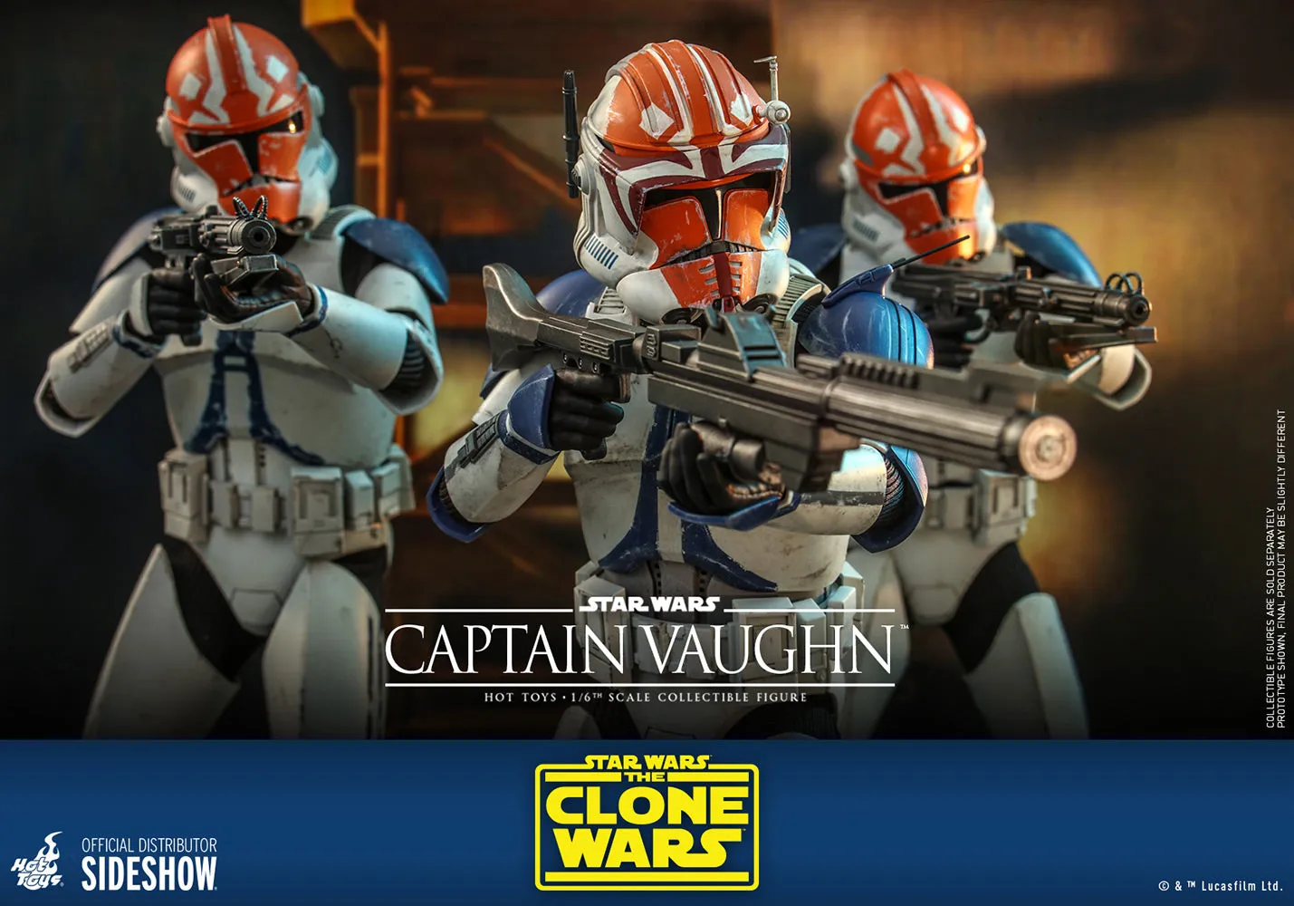 Hot Toys Television Masterpiece 1/6 Scale Figure - Captain Vaughn (The Clone Wars)