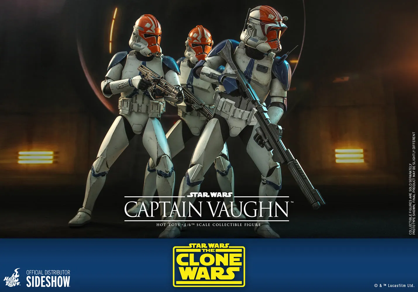 Hot Toys Television Masterpiece 1/6 Scale Figure - Captain Vaughn (The Clone Wars)