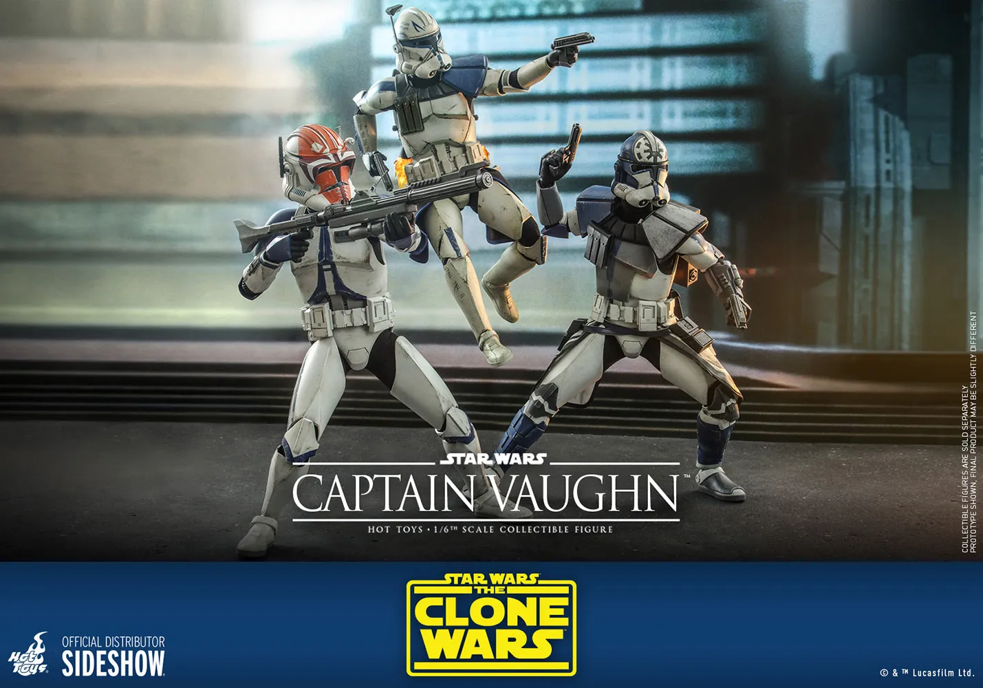 Hot Toys Television Masterpiece 1/6 Scale Figure - Captain Vaughn (The Clone Wars)
