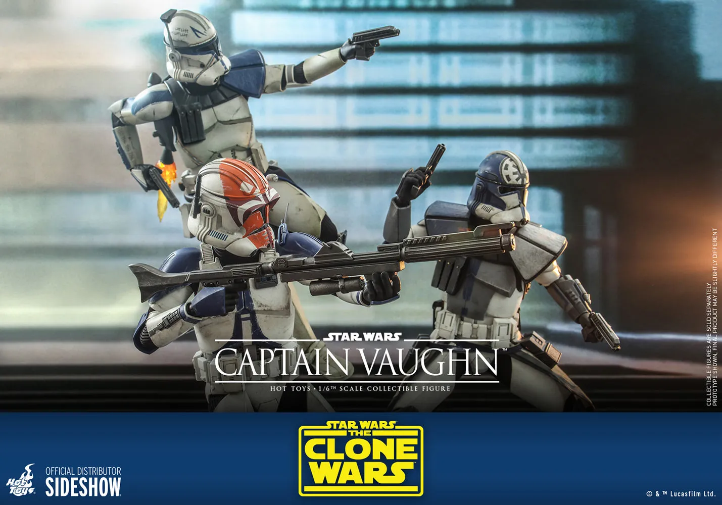 Hot Toys Television Masterpiece 1/6 Scale Figure - Captain Vaughn (The Clone Wars)