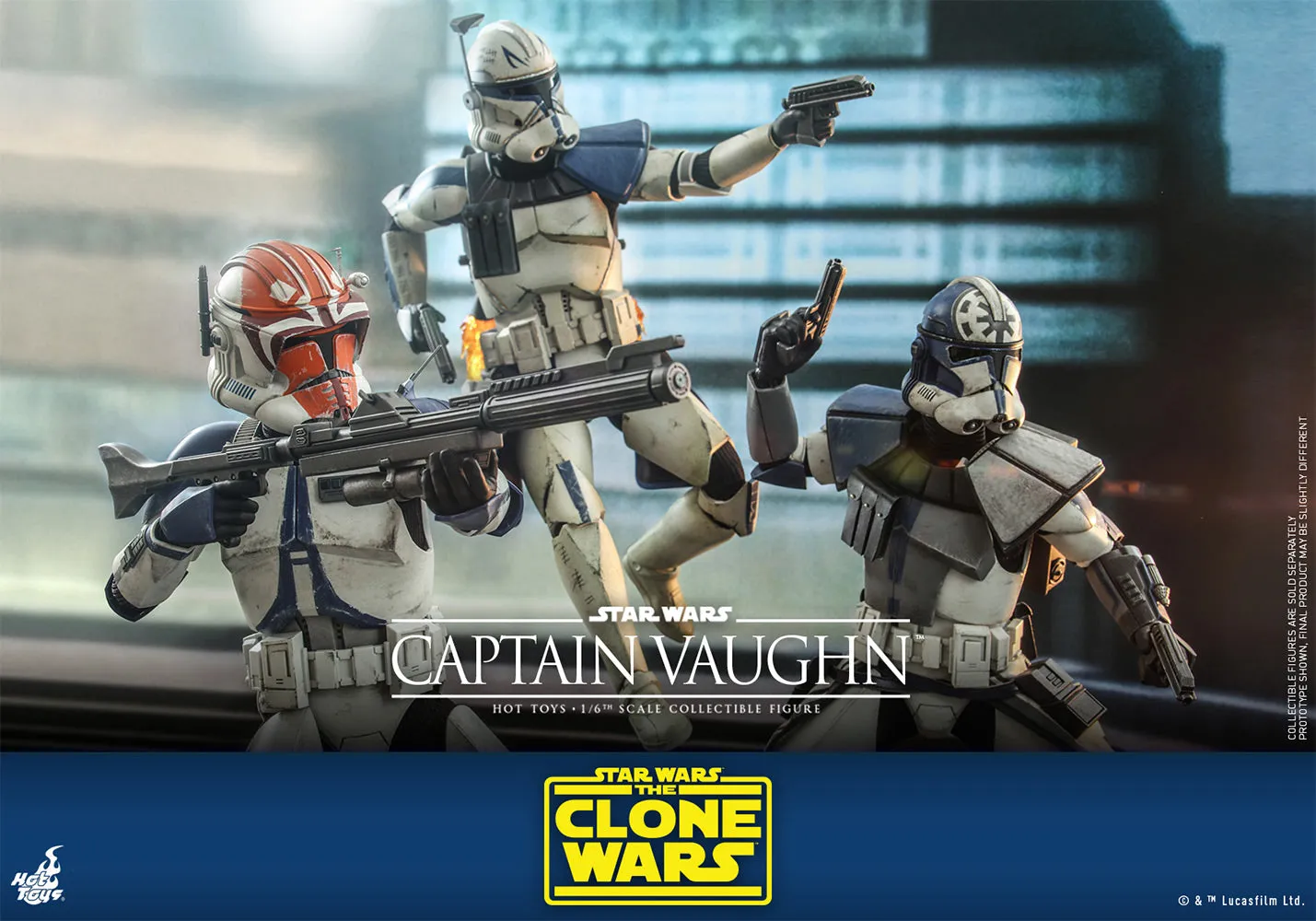 Hot Toys Television Masterpiece 1/6 Scale Figure - Captain Vaughn (The Clone Wars)
