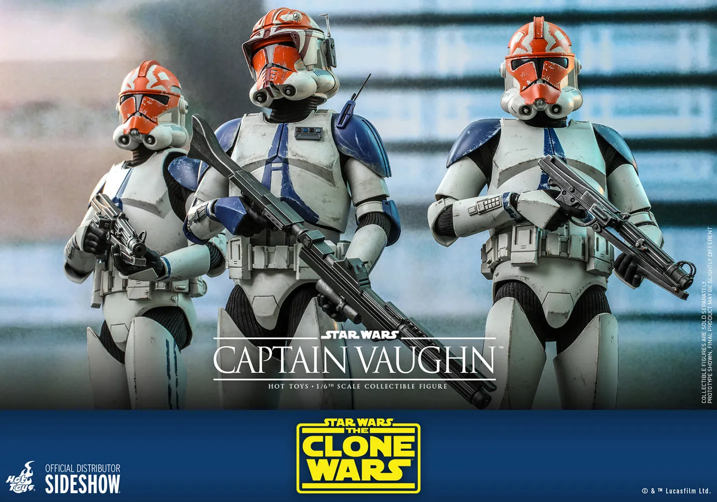 Hot Toys Television Masterpiece 1/6 Scale Figure - Captain Vaughn (The Clone Wars)