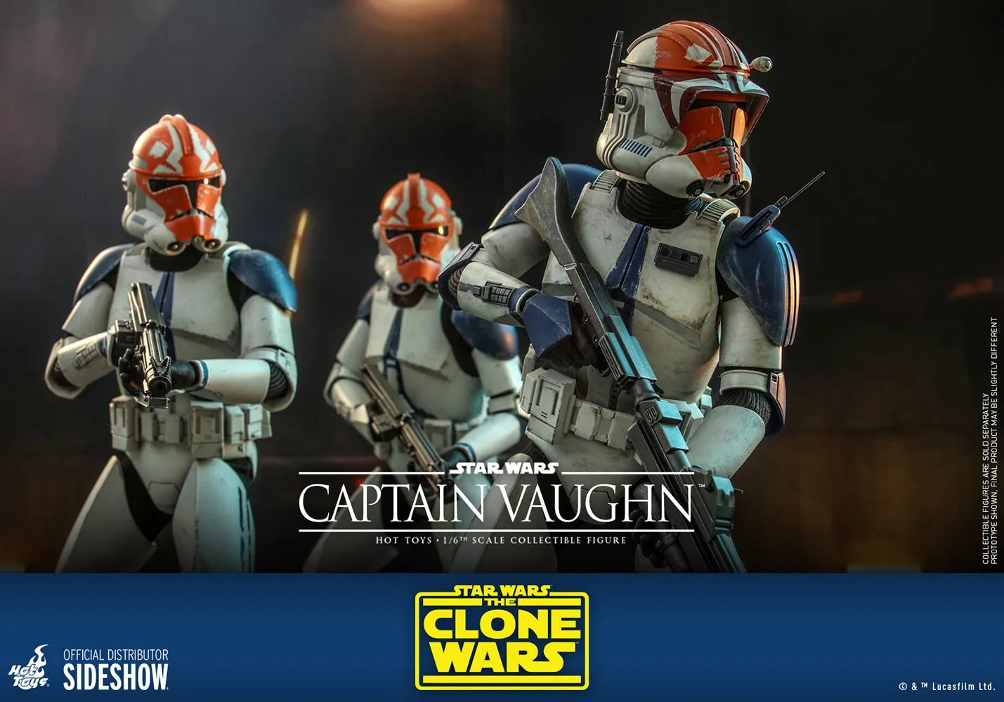Hot Toys Television Masterpiece 1/6 Scale Figure - Captain Vaughn (The Clone Wars)