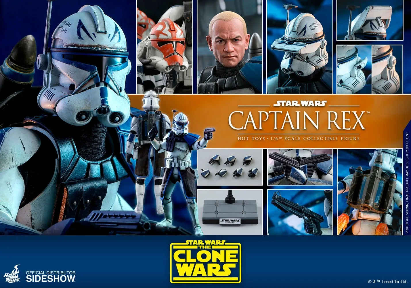 Hot Toys Television Masterpiece 1/6 Scale Figure - Star Wars: The Clone Wars - Captain Rex