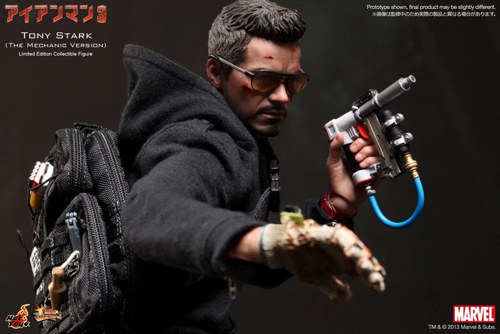 Hot Toys Tony Stark The Mechanic from Iron Man 3 1/6 Scale Action Figure MMS209