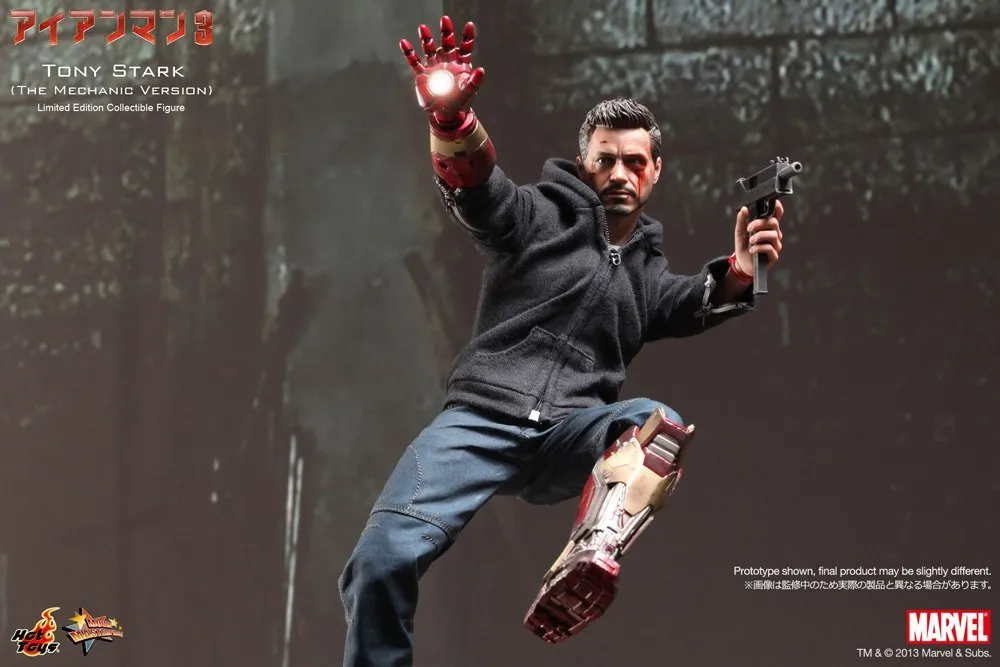 Hot Toys Tony Stark The Mechanic from Iron Man 3 1/6 Scale Action Figure MMS209