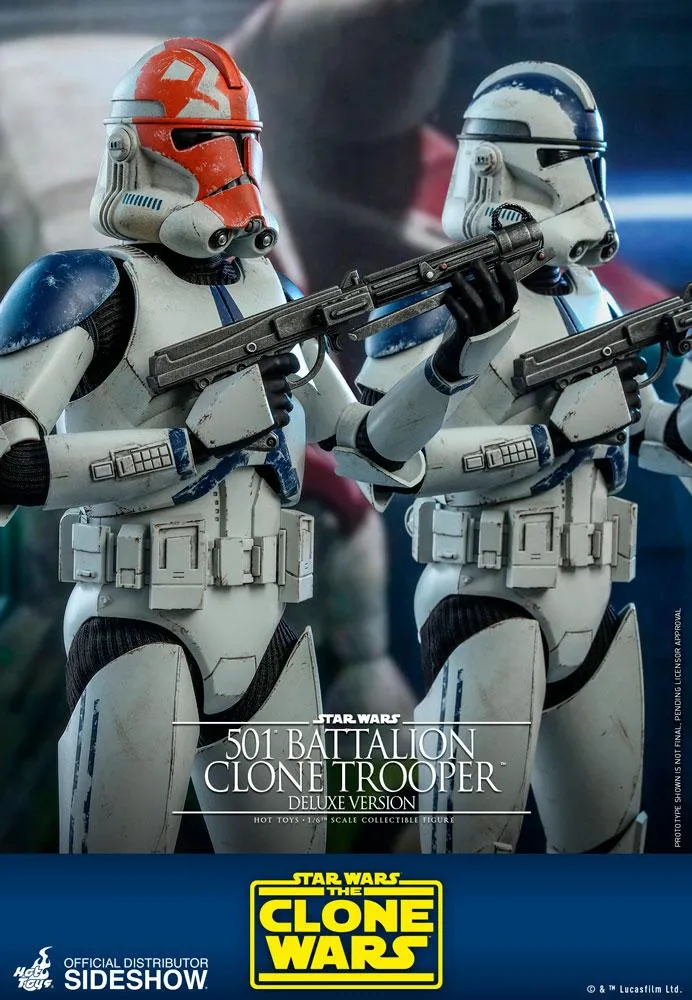 Hot Toys TV Masterpiece 1/6 Scale Figure - 501st Battalion Clone Trooper - Deluxe (The Clone Wars)
