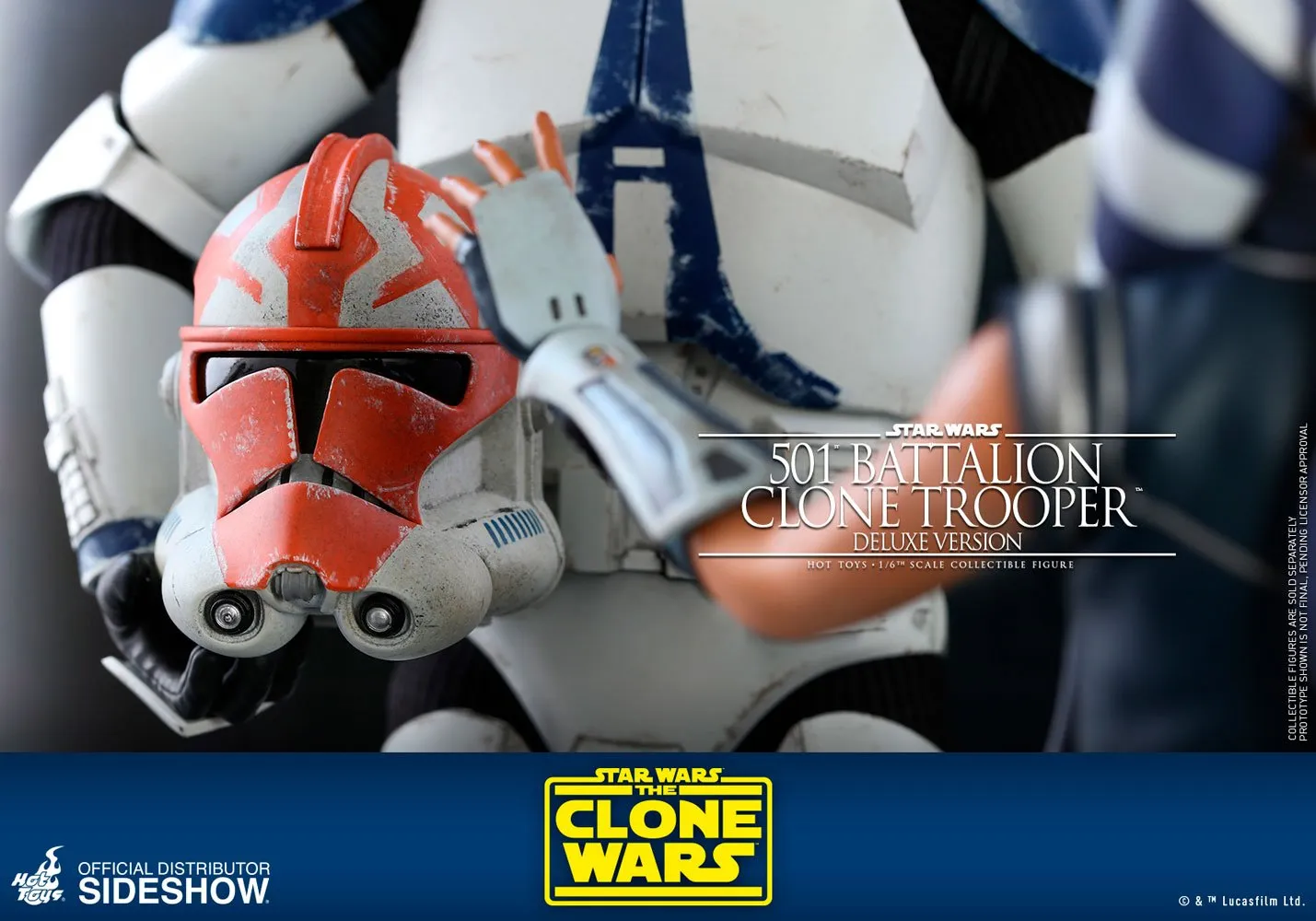 Hot Toys TV Masterpiece 1/6 Scale Figure - 501st Battalion Clone Trooper - Deluxe (The Clone Wars)