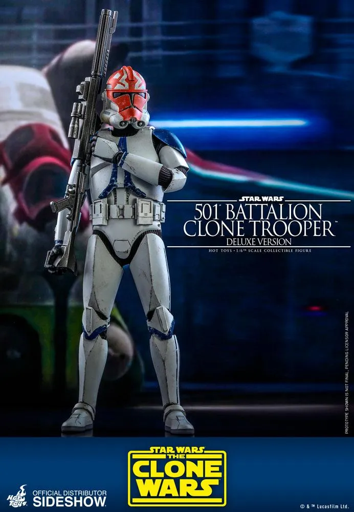 Hot Toys TV Masterpiece 1/6 Scale Figure - 501st Battalion Clone Trooper - Deluxe (The Clone Wars)