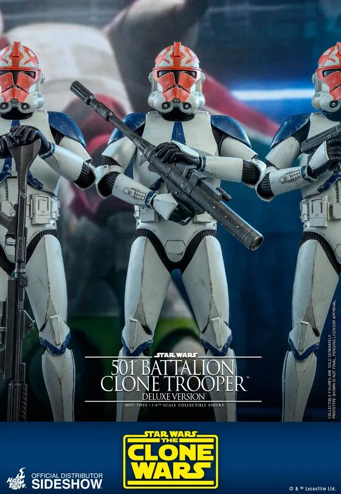 Hot Toys TV Masterpiece 1/6 Scale Figure - 501st Battalion Clone Trooper - Deluxe (The Clone Wars)