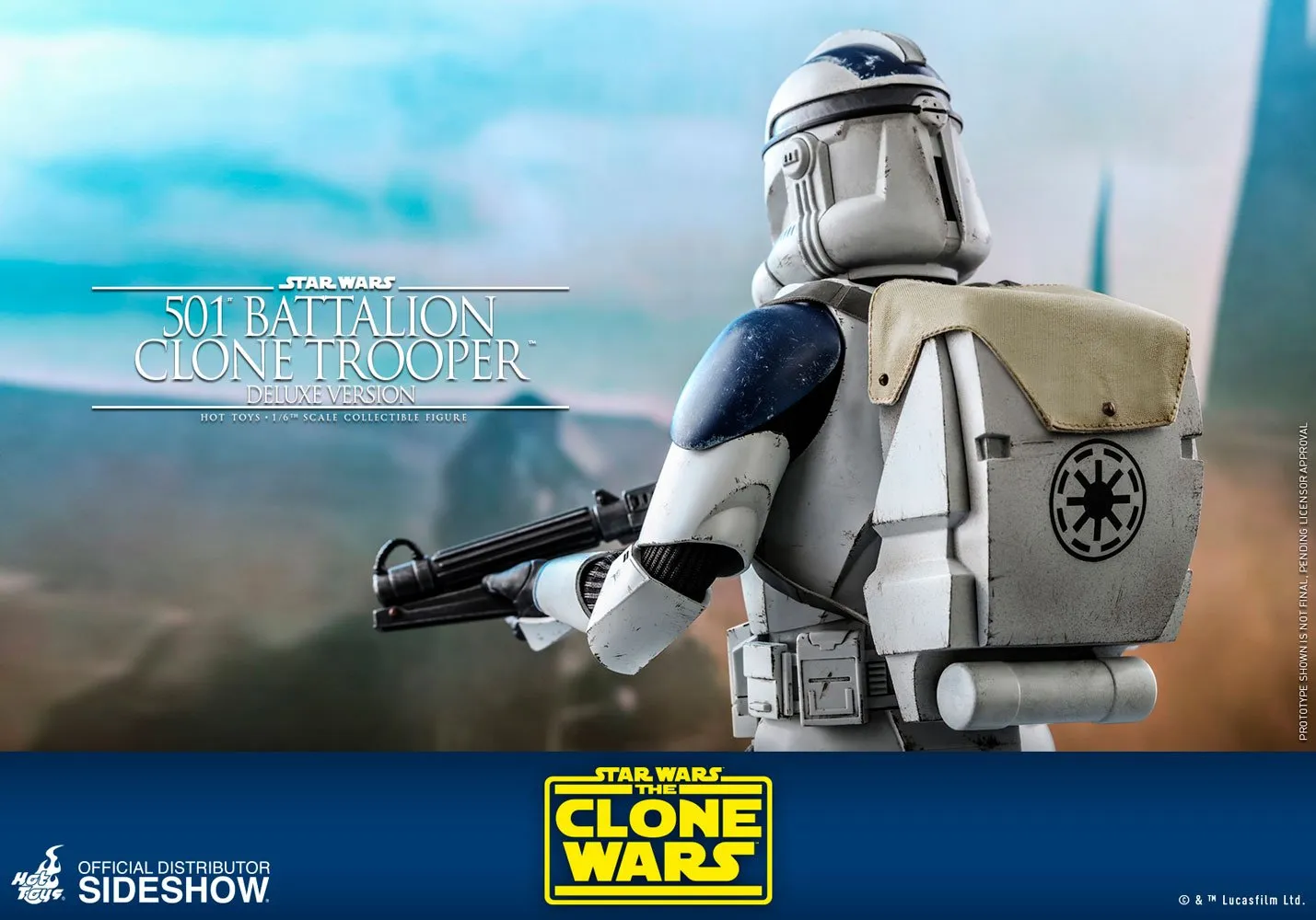 Hot Toys TV Masterpiece 1/6 Scale Figure - 501st Battalion Clone Trooper - Deluxe (The Clone Wars)