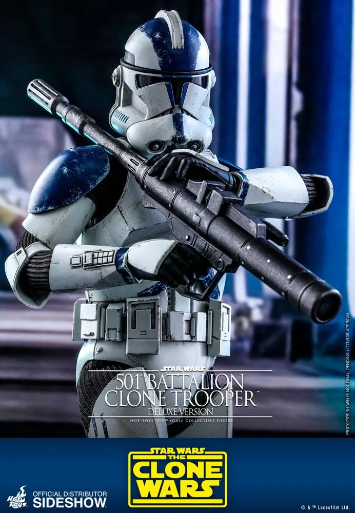 Hot Toys TV Masterpiece 1/6 Scale Figure - 501st Battalion Clone Trooper - Deluxe (The Clone Wars)
