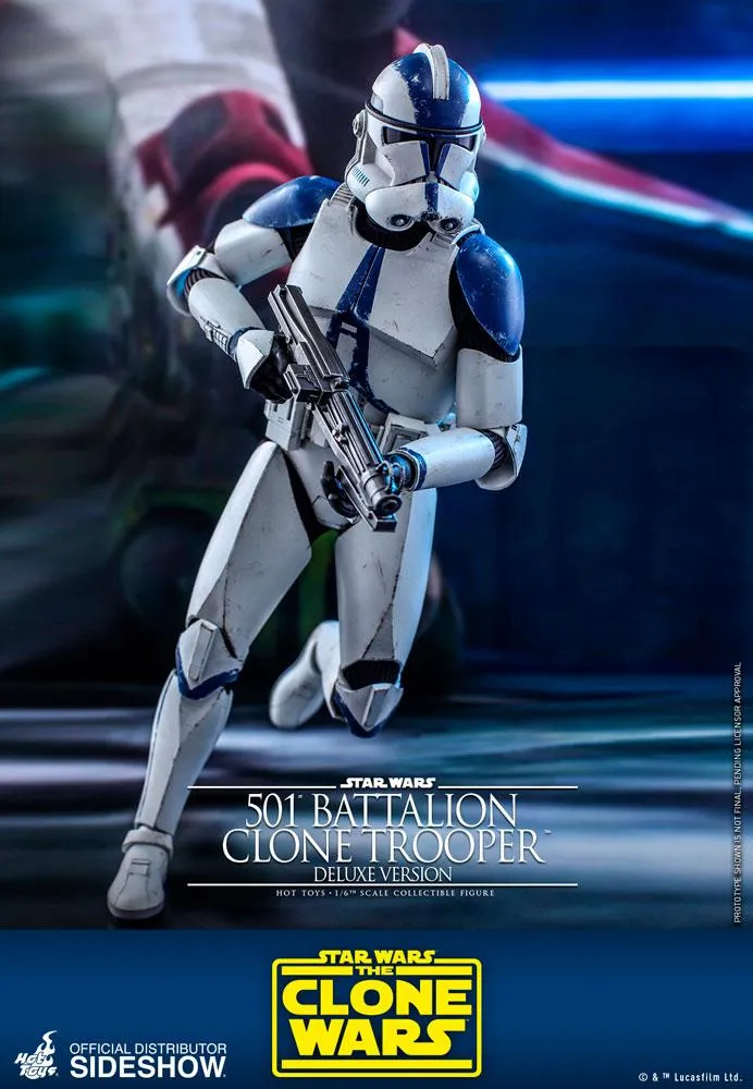 Hot Toys TV Masterpiece 1/6 Scale Figure - 501st Battalion Clone Trooper - Deluxe (The Clone Wars)