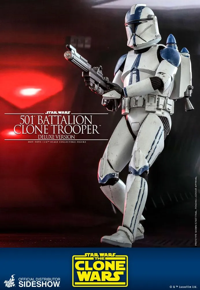 Hot Toys TV Masterpiece 1/6 Scale Figure - 501st Battalion Clone Trooper - Deluxe (The Clone Wars)