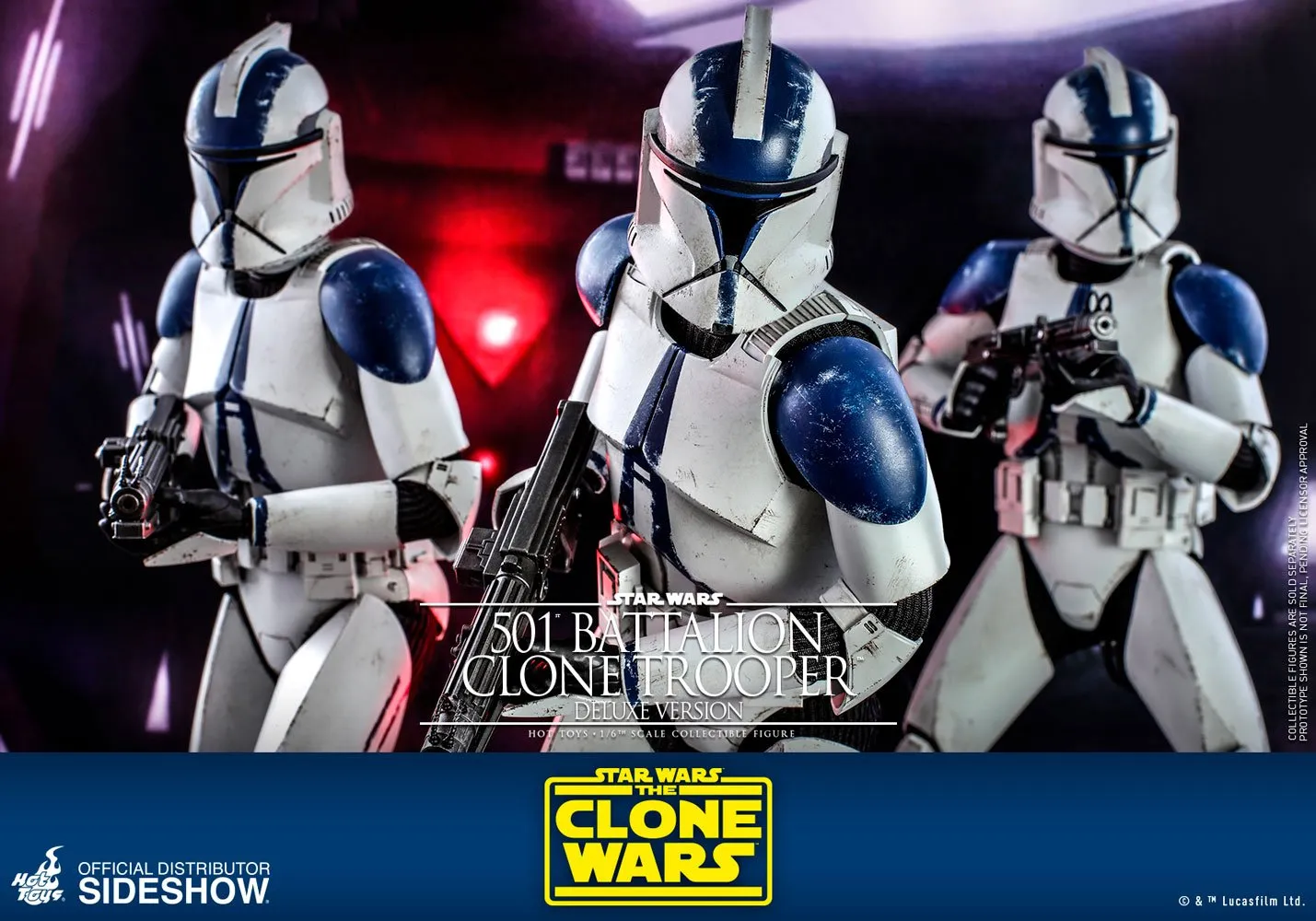 Hot Toys TV Masterpiece 1/6 Scale Figure - 501st Battalion Clone Trooper - Deluxe (The Clone Wars)
