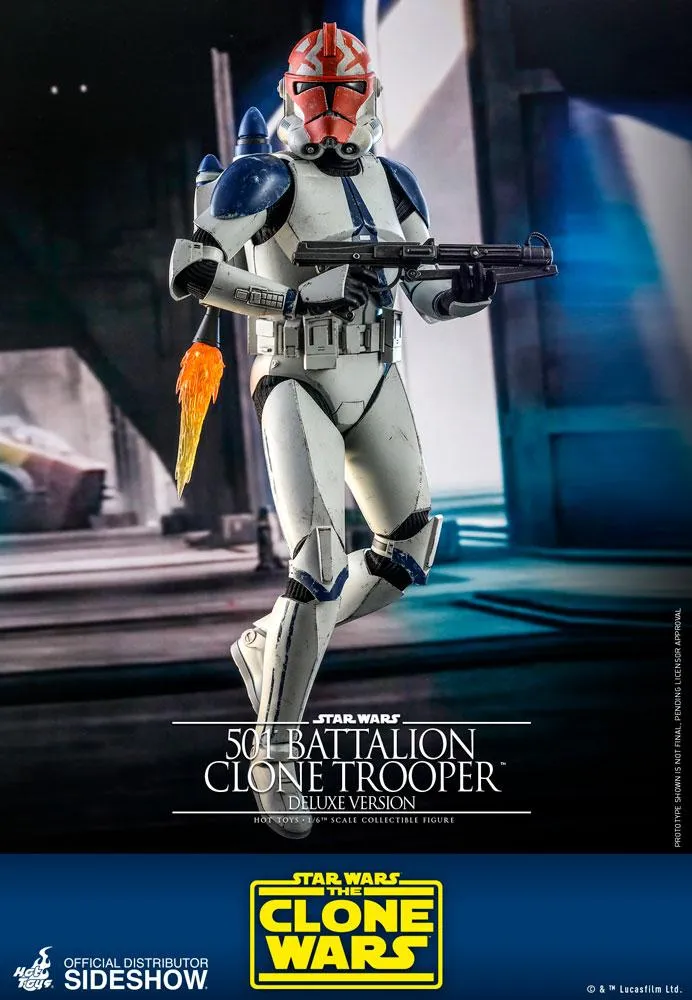 Hot Toys TV Masterpiece 1/6 Scale Figure - 501st Battalion Clone Trooper - Deluxe (The Clone Wars)