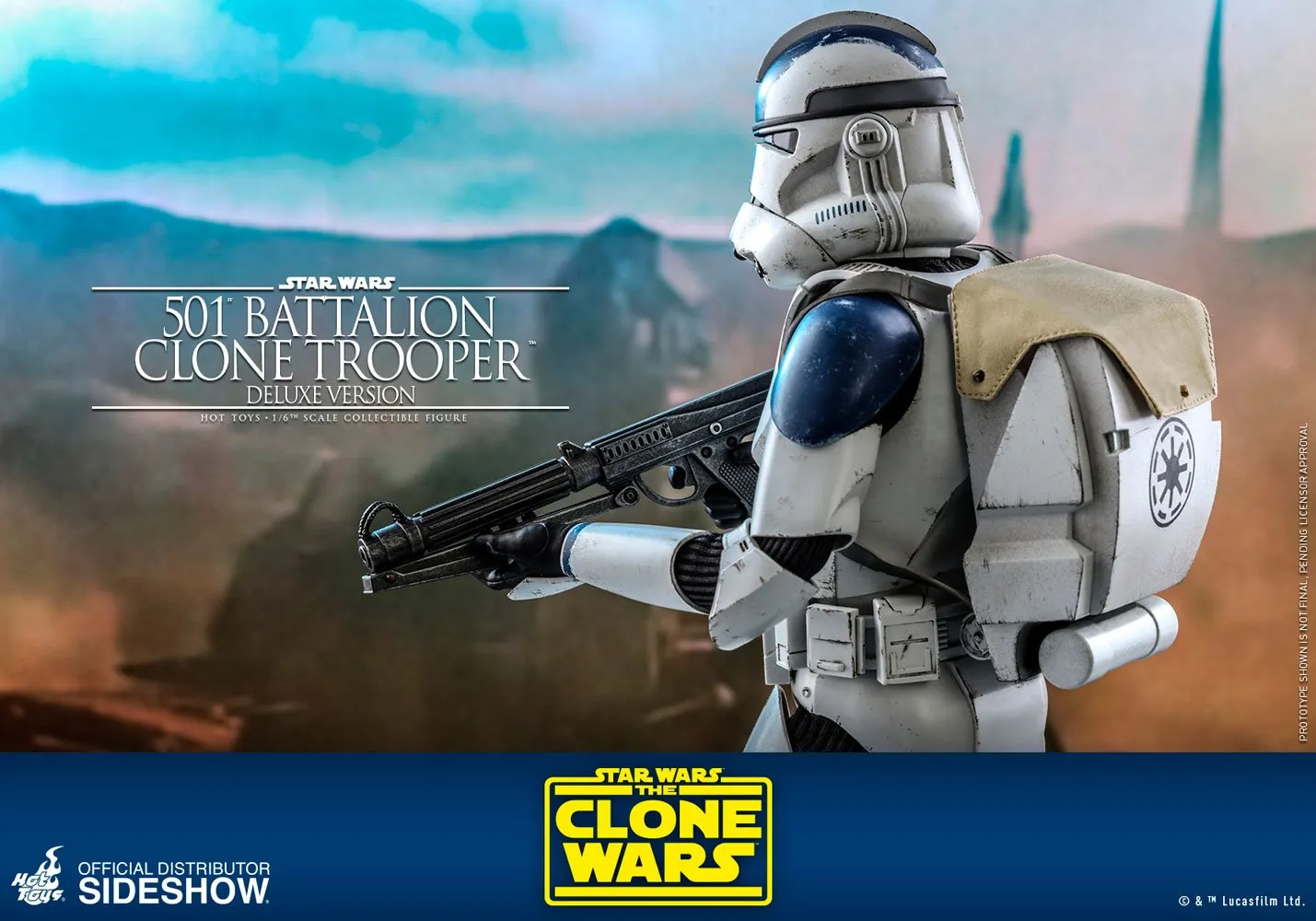 Hot Toys TV Masterpiece 1/6 Scale Figure - 501st Battalion Clone Trooper - Deluxe (The Clone Wars)
