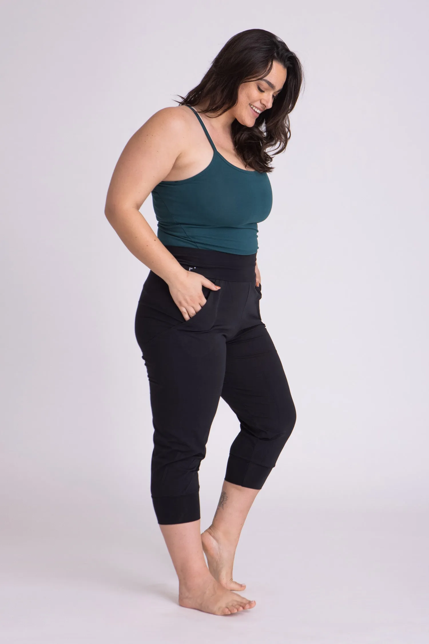 I'mPerfect Organic Cotton Slouchy Capri Pants 25%off
