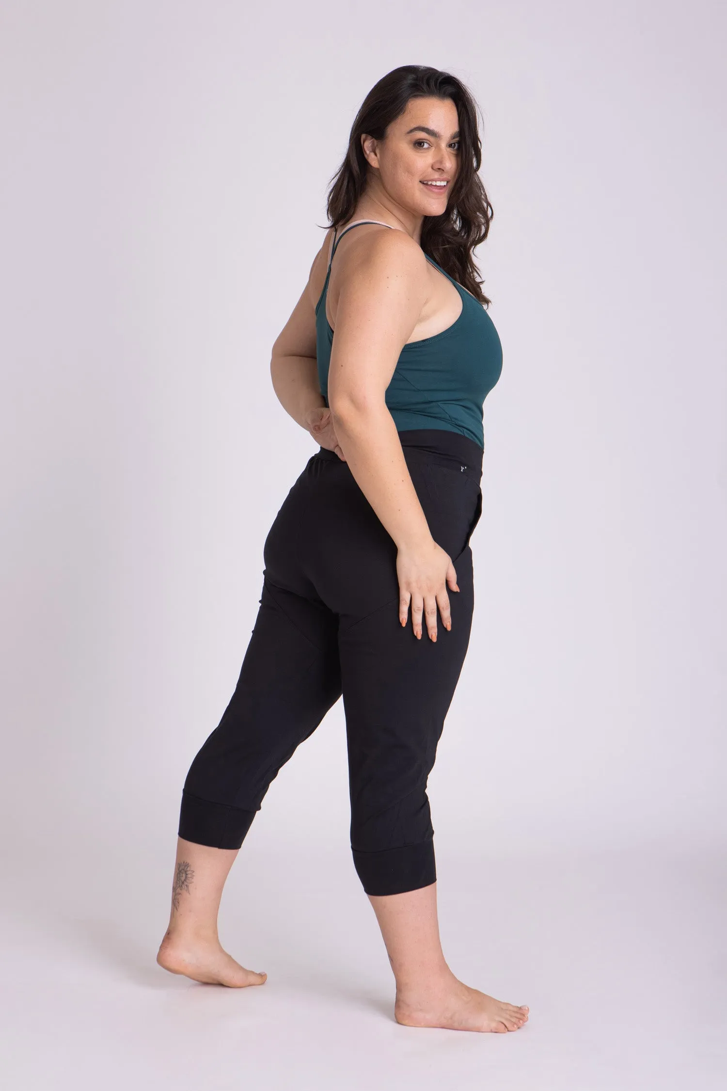 I'mPerfect Organic Cotton Slouchy Capri Pants 25%off