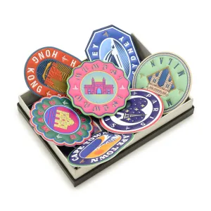 Leather Travel Stickers · Globetrotter | 15 Sticker Set