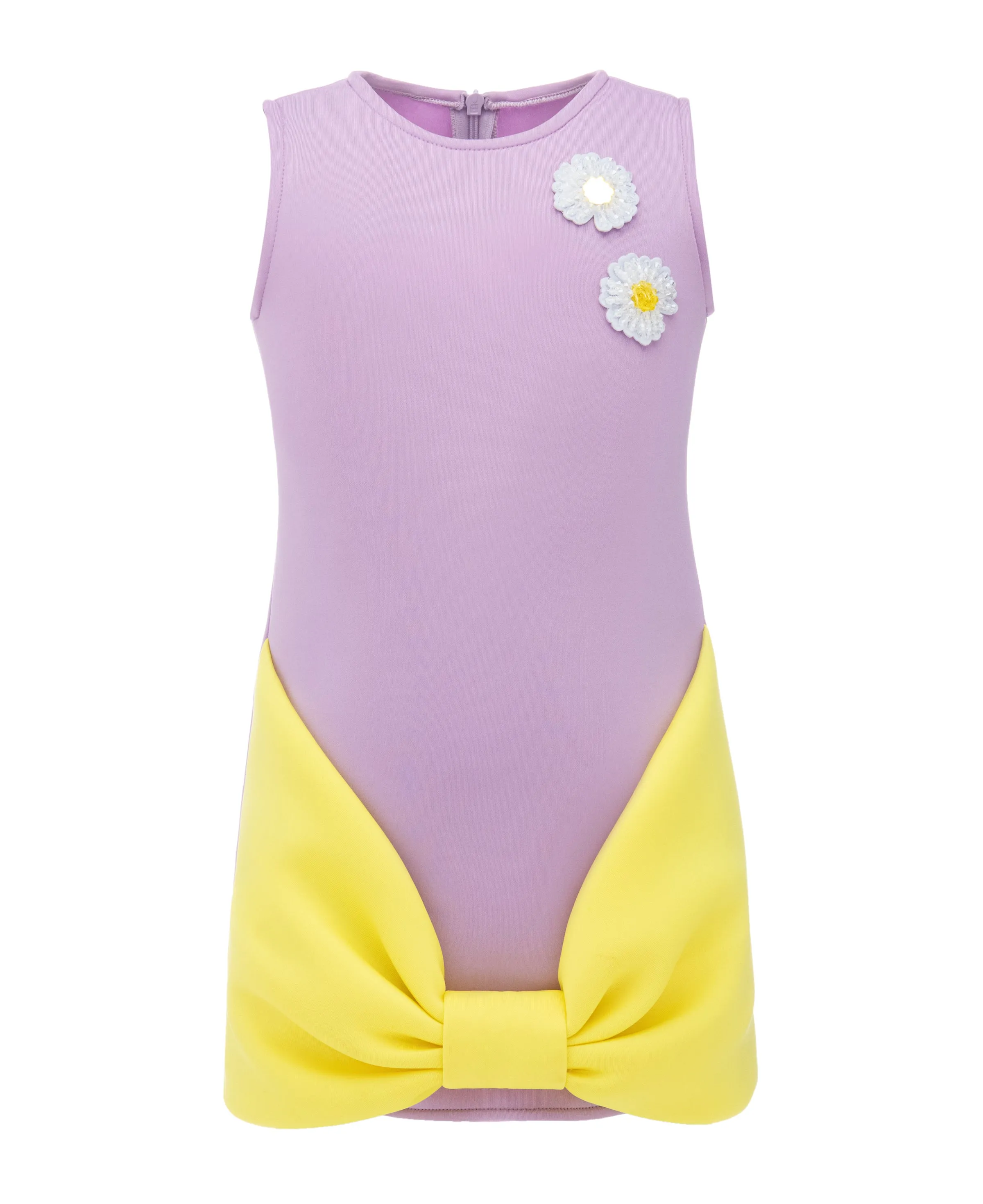 Lilac Fiona Sleeveless Bow Dress