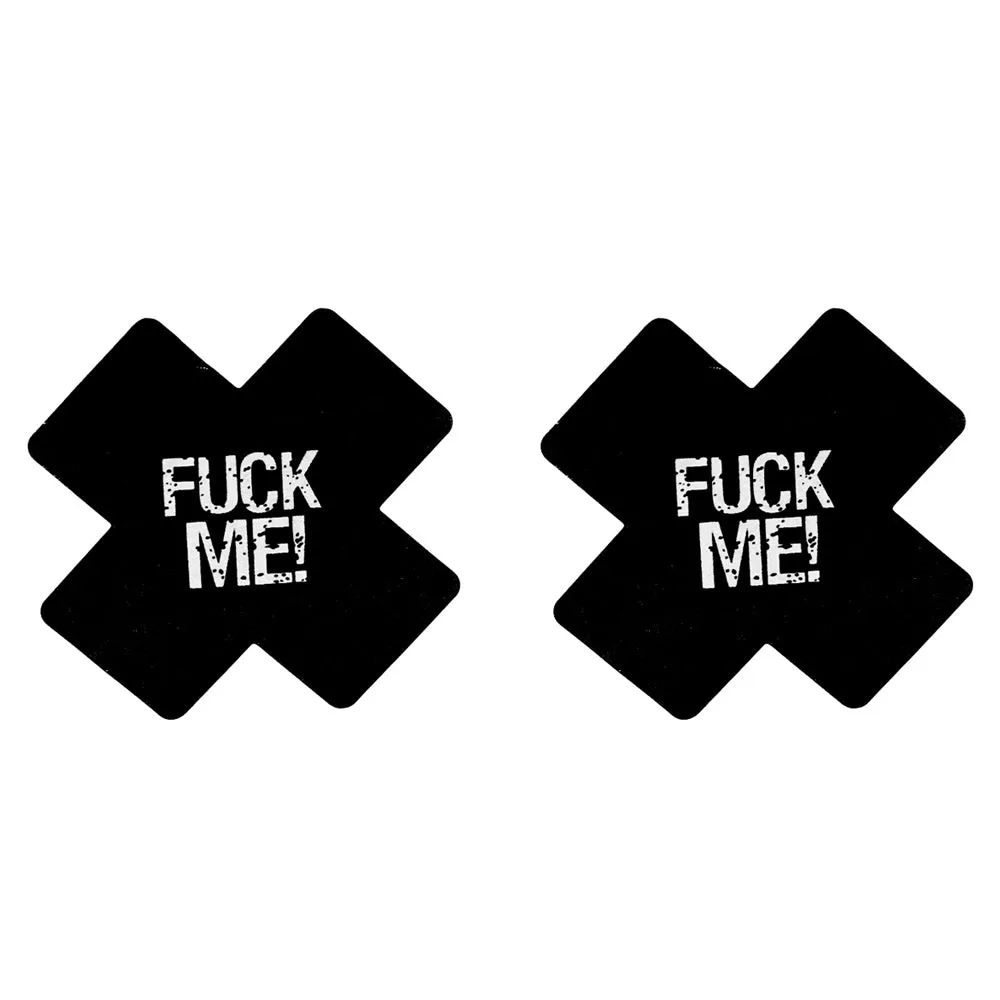 Love in Leather Fuck Me Cross Nipple Pasties