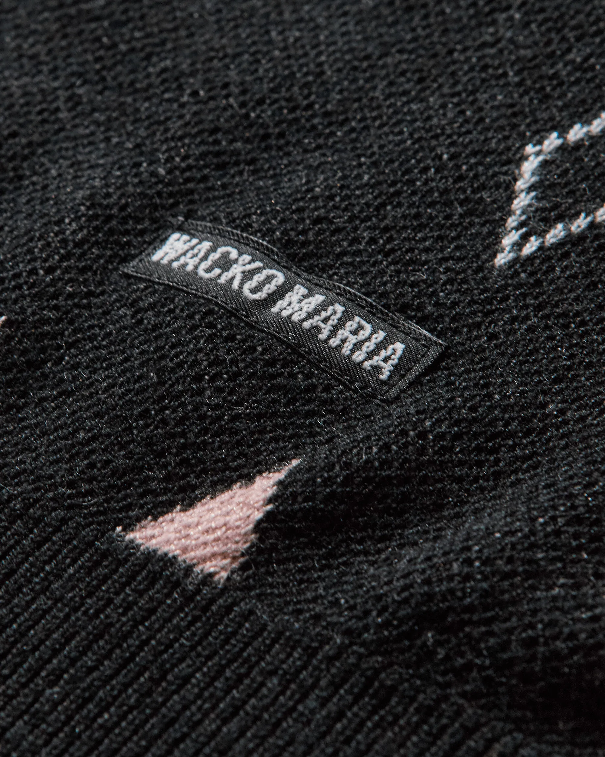 Men's Diamond Knit Polo Shirt Black