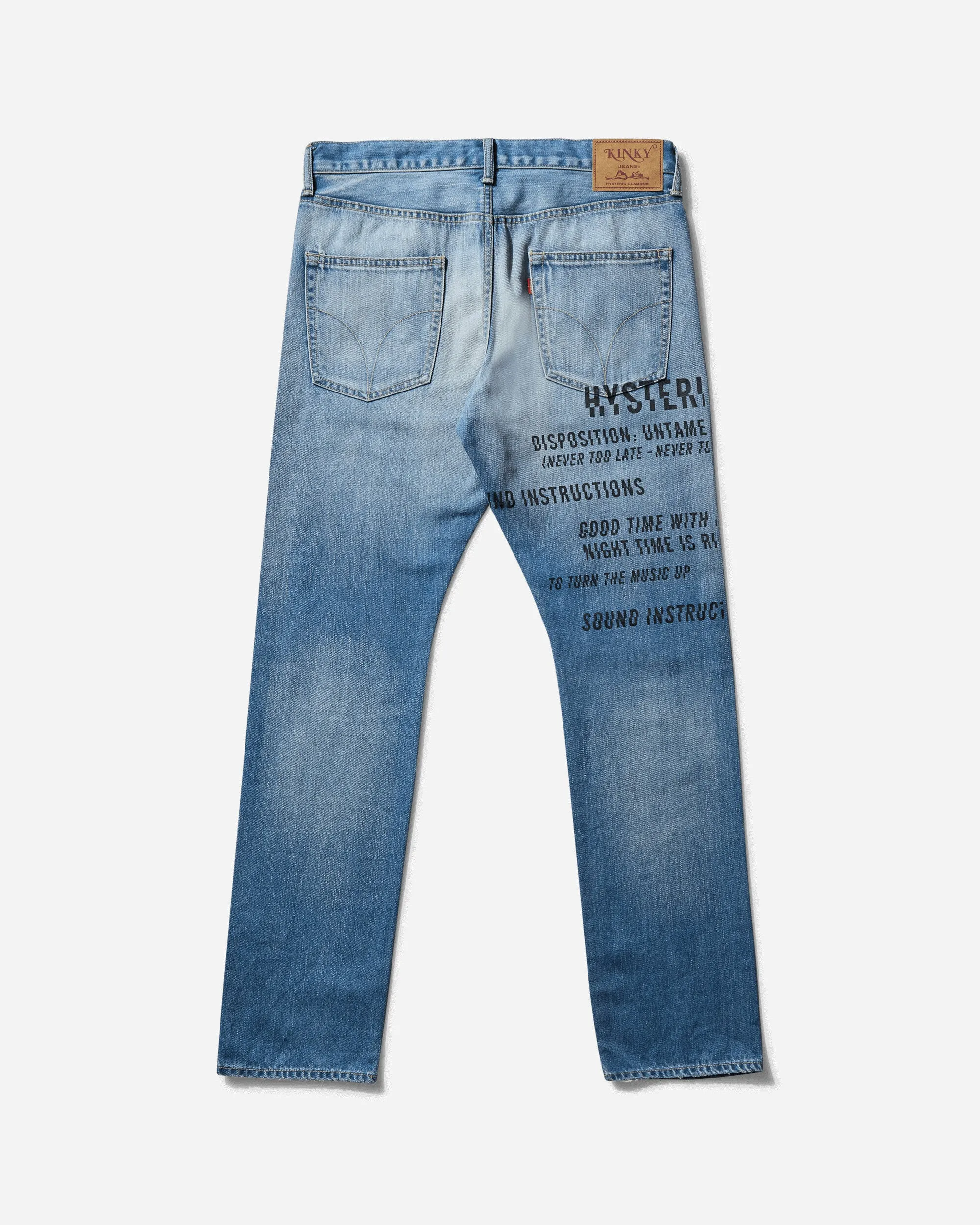 Men's Slash Type Logo Jeans Indigo