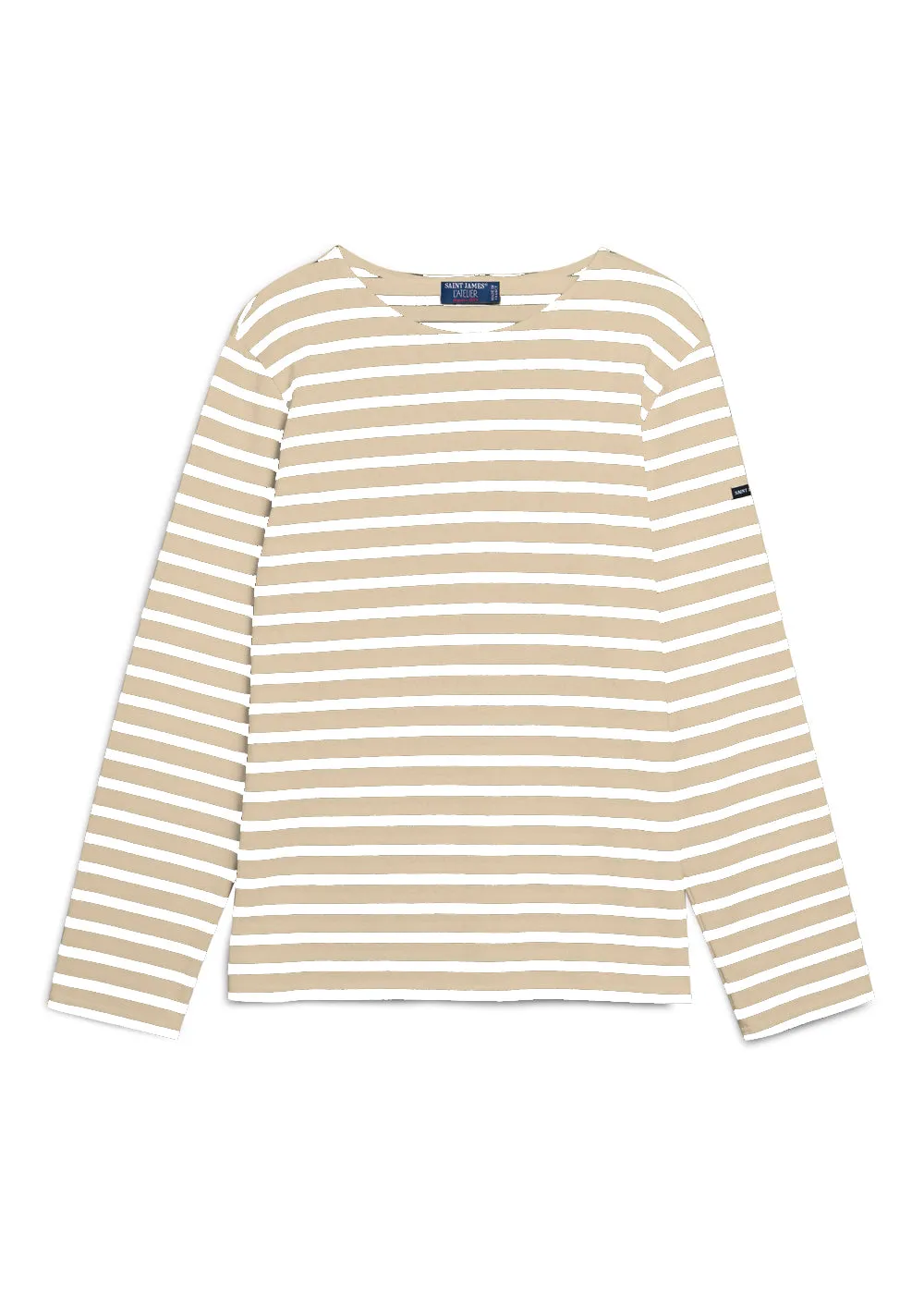 MERIDIEN MODERNE - Original Breton Shirt | Heavyweight Cotton | Men Fit (OATMEAL / WHITE)