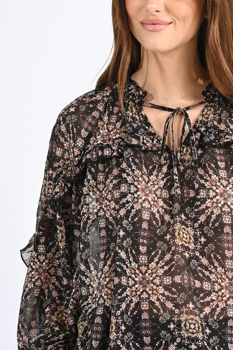 Molly Bracken Woven Blouse Black Hortense