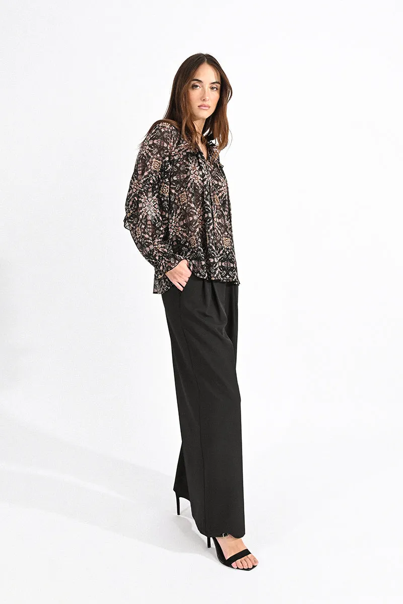 Molly Bracken Woven Blouse Black Hortense