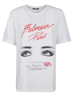 Paris Eyes Print T-Shirt