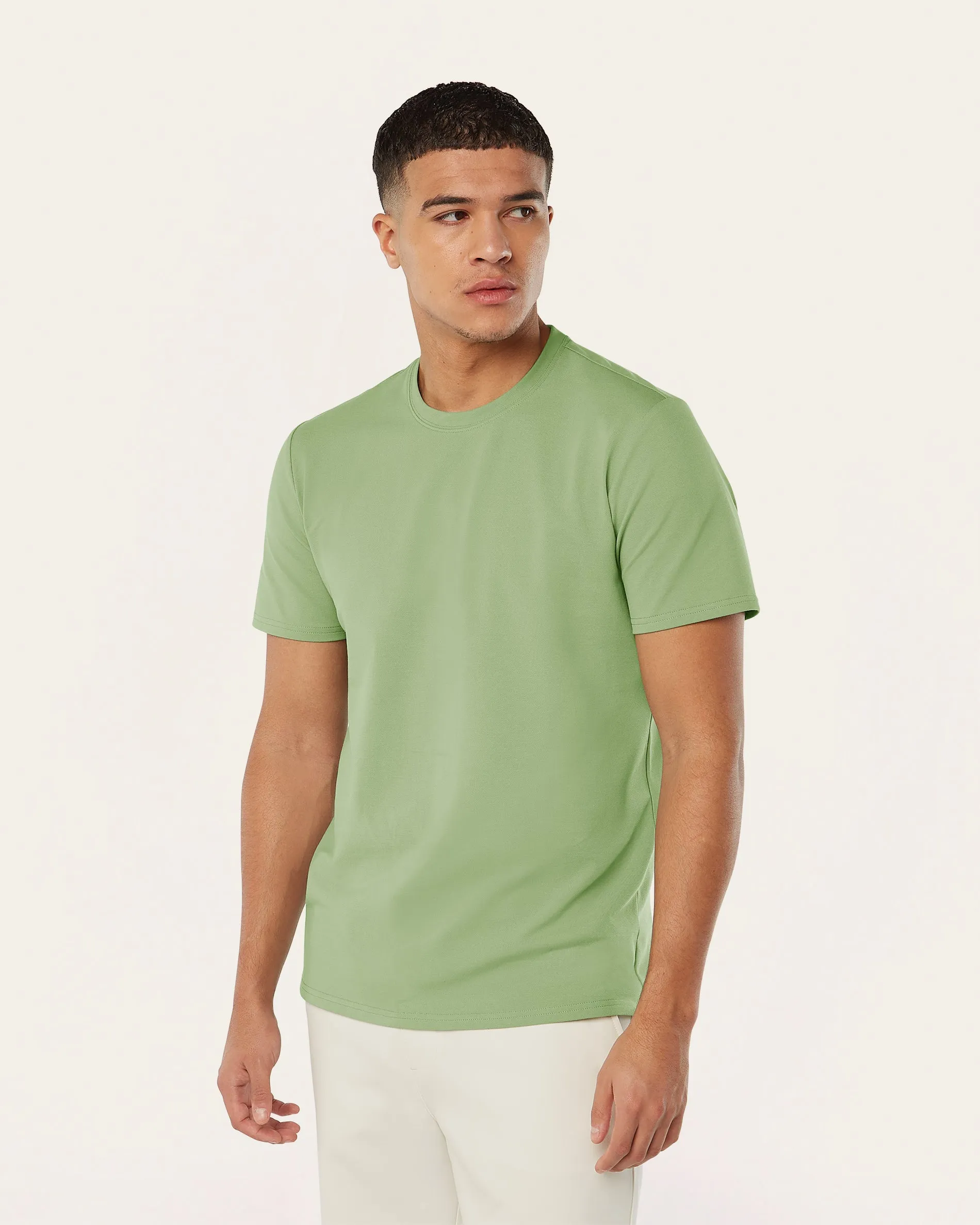 Piqué T-shirt Light Green
