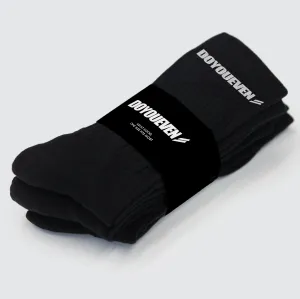 Prime Crew Socks 2pk - Black