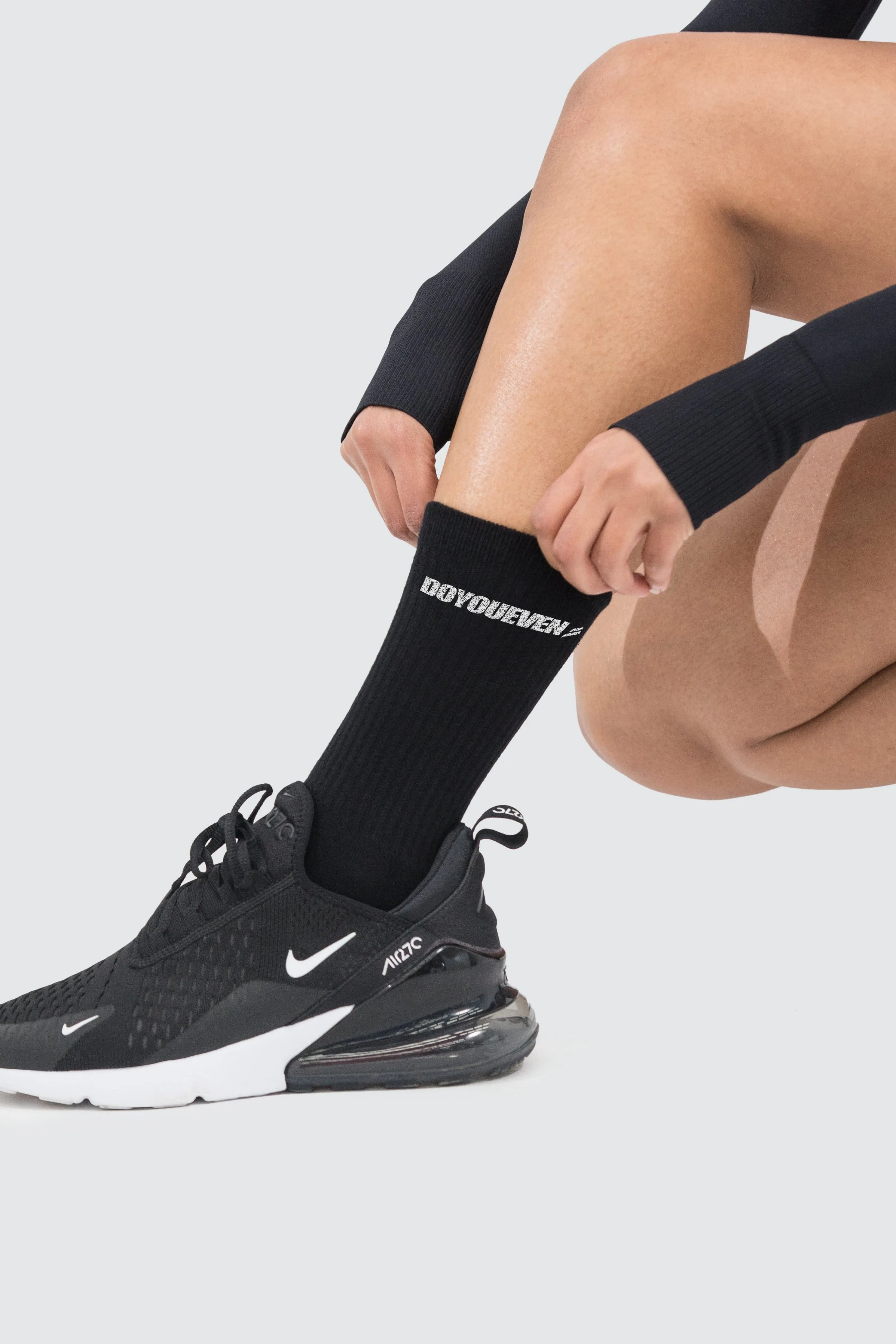 Prime Crew Socks 2pk - Black