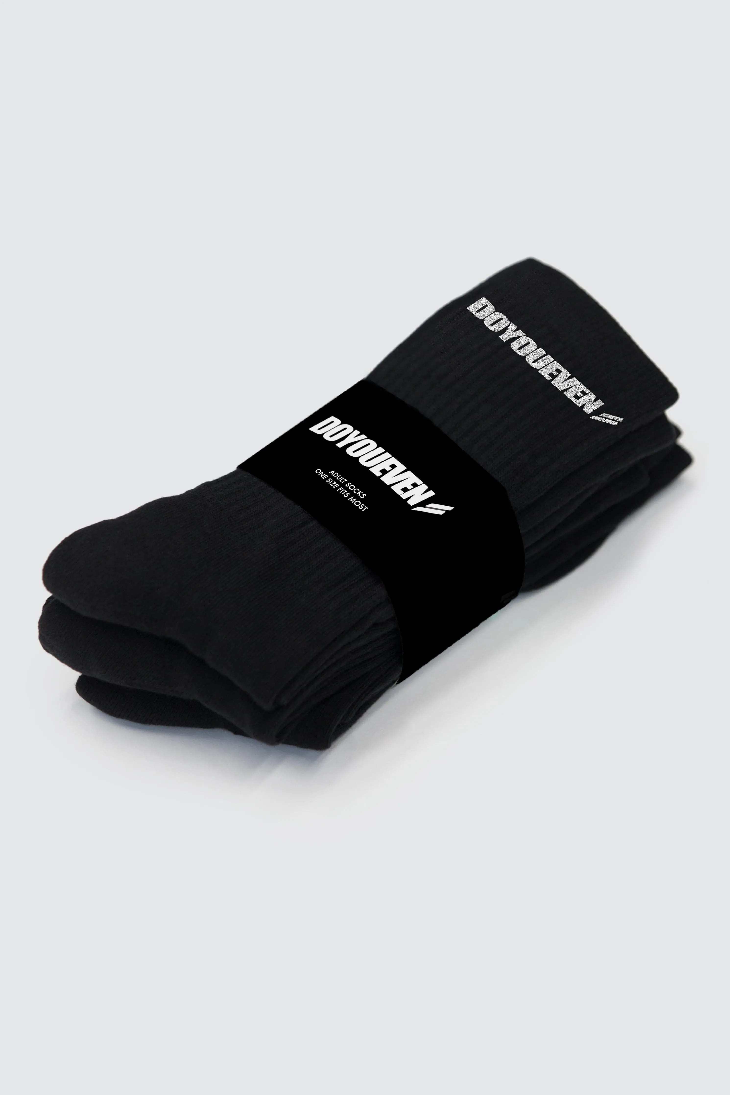Prime Crew Socks 2pk - Black