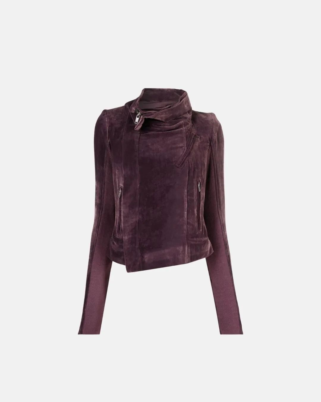 Rick Owens Women Classic Biker In Amethyst