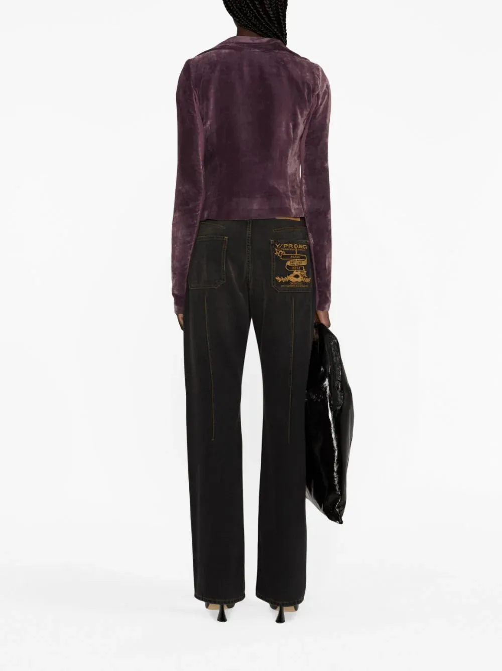 Rick Owens Women Classic Biker In Amethyst