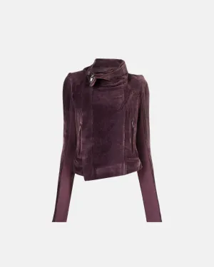 Rick Owens Women Classic Biker In Amethyst