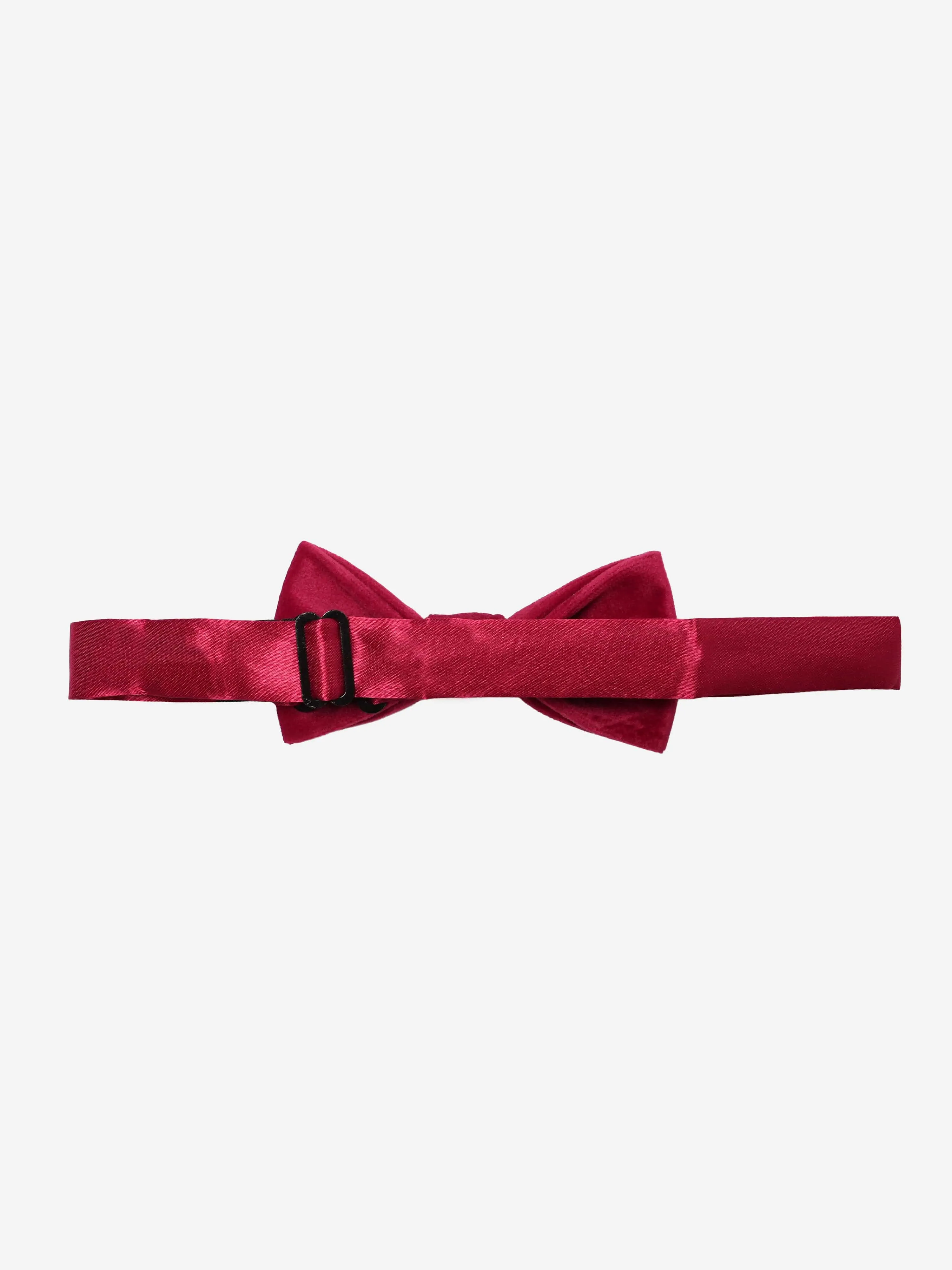 Romano Boys Velvet Bow Tie in Red