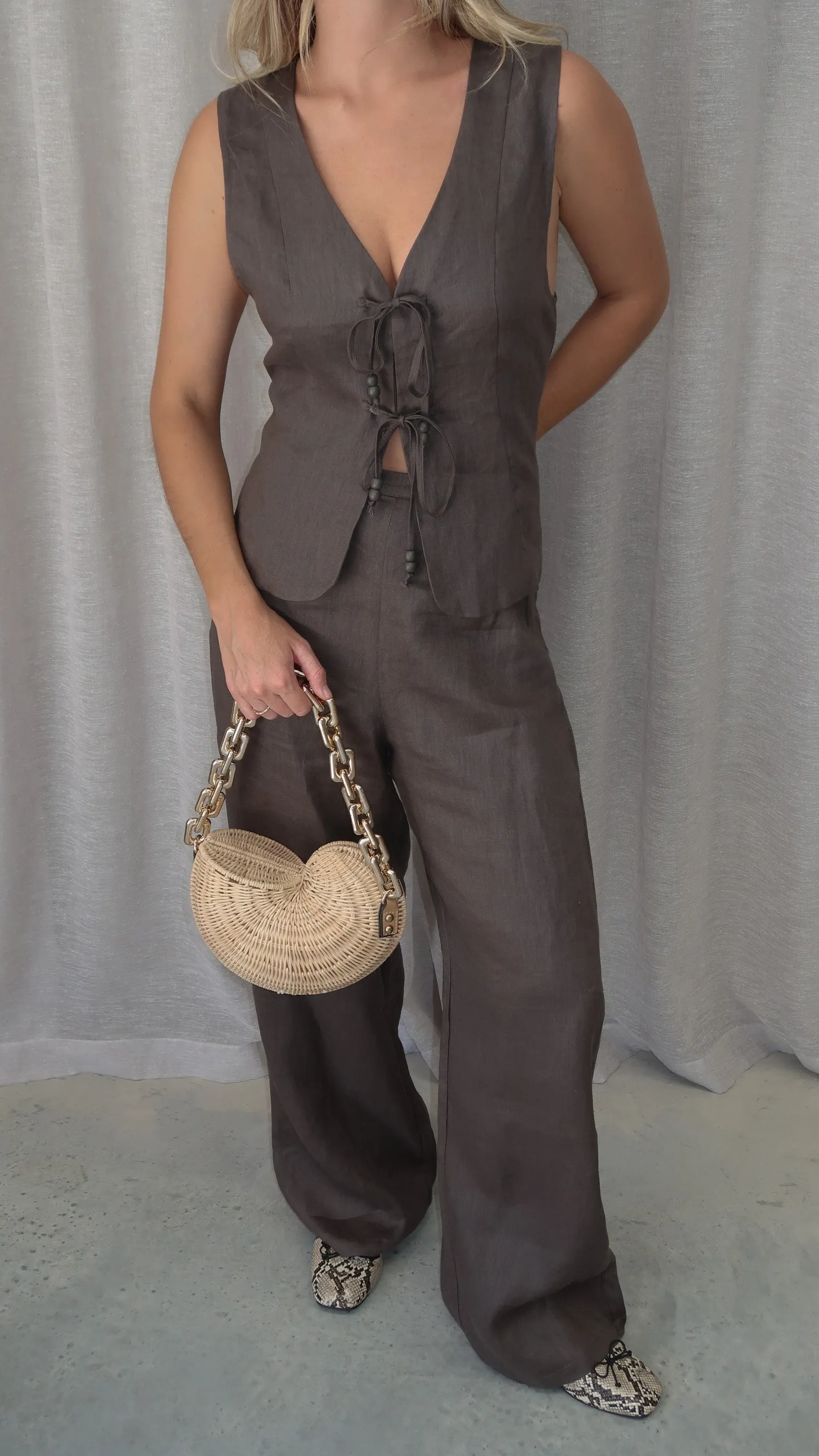 Simone Pants - Slate