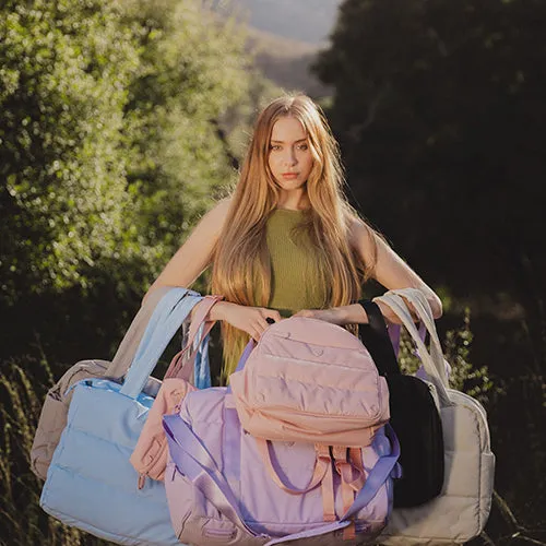 The Puffer Duffel Bag - Rose