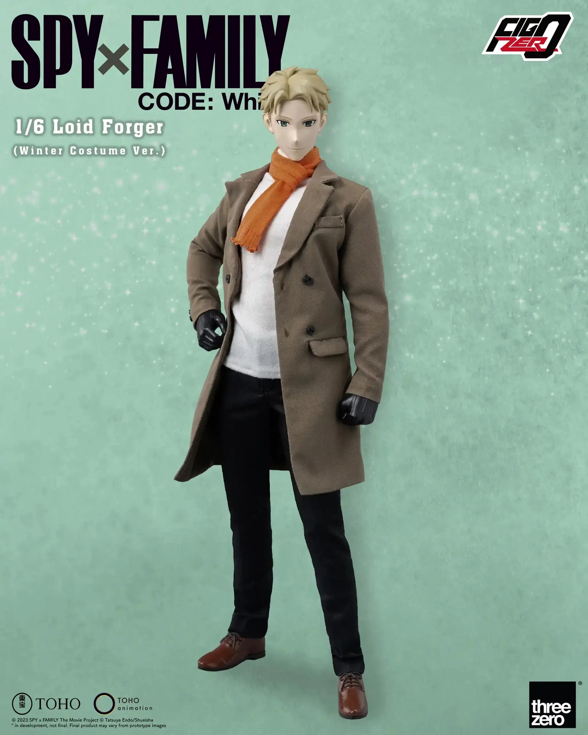 ThreeZero FigZero 1/6 Spy x Family Code: White Loid Forger (Winter Costume Ver.) Action Figure