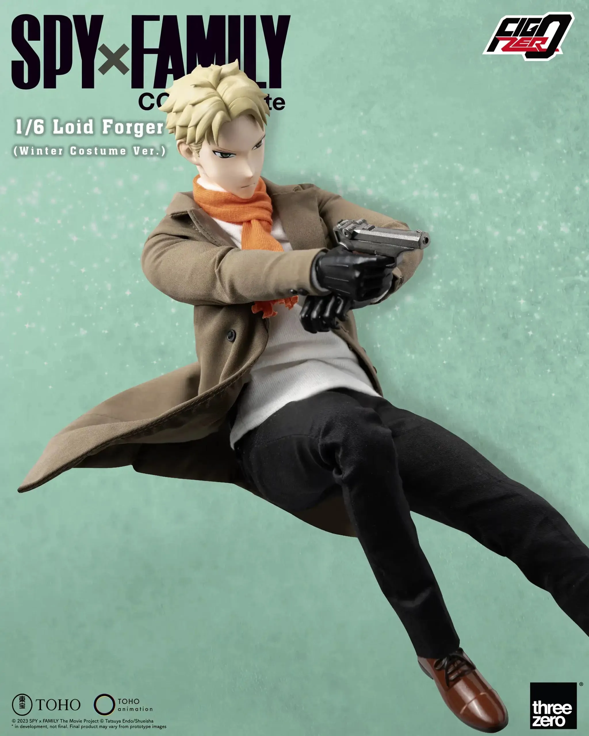ThreeZero FigZero 1/6 Spy x Family Code: White Loid Forger (Winter Costume Ver.) Action Figure